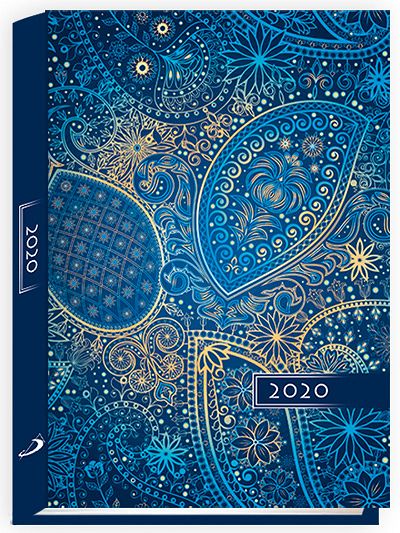 Terminarz 2020 KOLOROWY A5 anioł, góry lub ornament