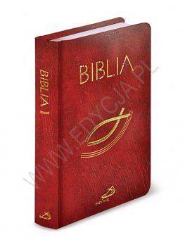 Biblia Pismo Święte Edycja św.Pawła z kolorową wkładką - bordowa