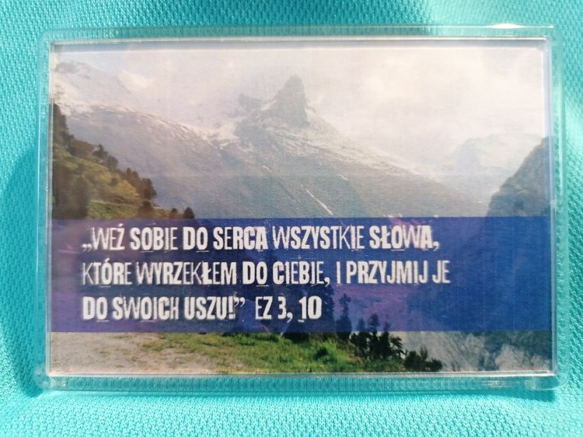 Magnes akrylowy 9,5 x 6,5 cm Weź sobie do serca wszystkie słowa...