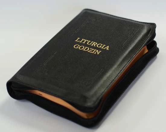 Liturgia Godzin wydanie skrócone skóra, zamek
