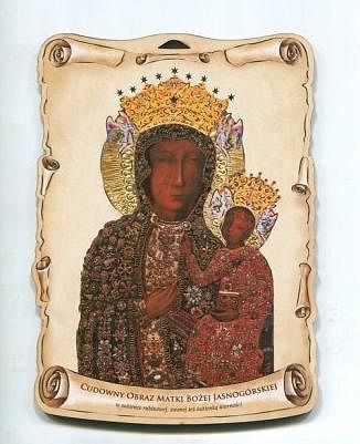 Obrazek Matki Bożej Jasnogórskiej wzór 3