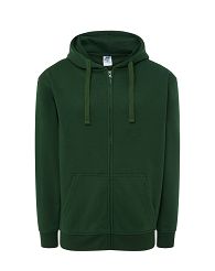 Bluza z kapturem rozpinana zielona JHK BG-BOTTLE GREEN