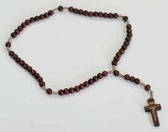 Różaniec drewniany na sznurku - wzór 2