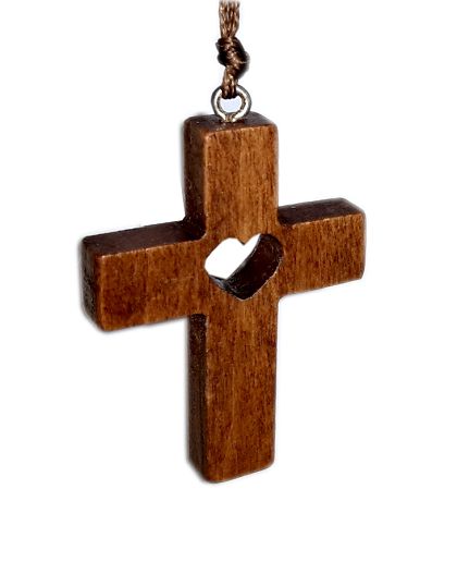 Krzyżyk drewniany na szyję