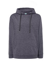 Bluza z kapturem  fioletowa JHK DNH-DENIM HEATHER