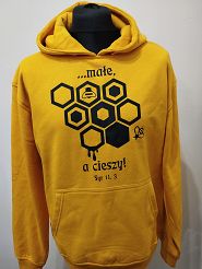 Bluza z kapturem żółta - ...małe, a cieszy