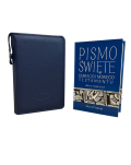 Etui na Pismo Święte format oazowy (Biblia Tysiąclecia) granatowe - 2