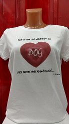 Koszulka damska - Jest w tym coś pięknego, że Bóg chce przeze mnie kogoś kochać... 