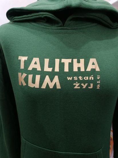 Bluza z kapturem zielona Talitha kum