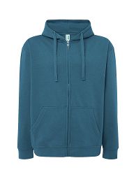 Bluza z kapturem rozpinana niebieska JHK PB-PETROL BLUE