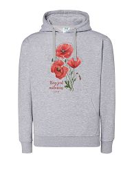 Bluza z kapturem szara Bóg jest miłością