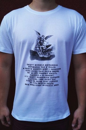Koszulka T-shirt ze Świętym Michałem Archaniołem