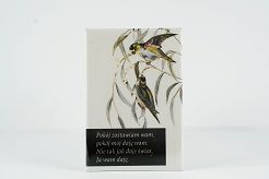 Magnes metalowy 8 x 5,5 cm Pokój zostawiam wam, pokój mój daję wam...