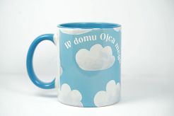 Kubek niebieski W domu Ojca mego jest mieszkań wiele J 14, 2