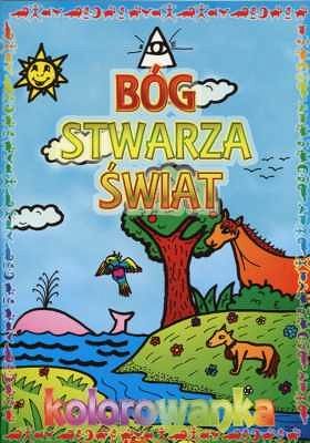 Bóg stwarza świat. Kolorowanka
