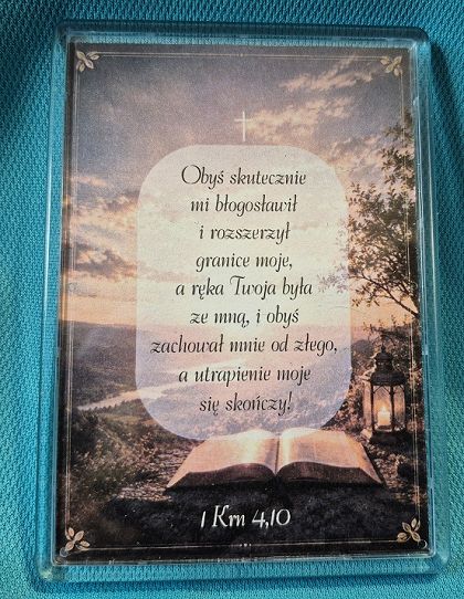 Magnes akrylowy 104x74 Obyś skutecznie mi błogosławił...