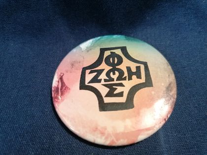 Przypinka button 5,6 cm Foska wzór 1