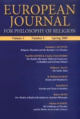 EUROPEAN JOURNAL. For Philosophy of Religion. 1/2009