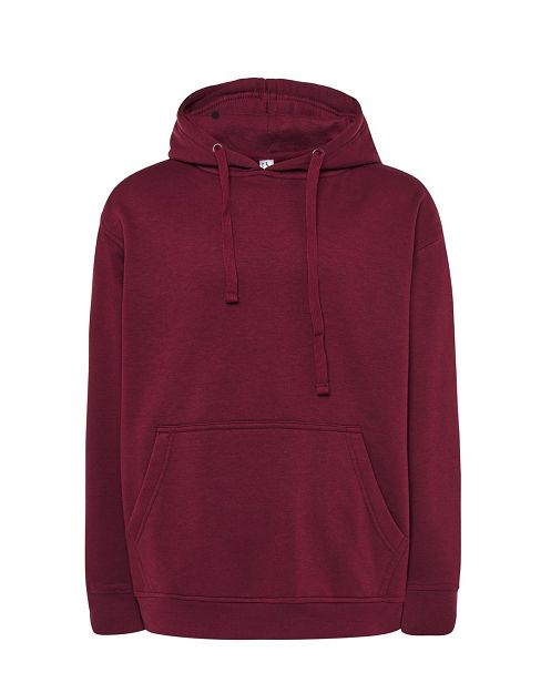 Bluza z kapturem  bordowa JHK BU-BURGUND