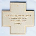 Krzyż drewniany z modlitwą 3