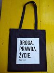 Torba bawełniana kolorowa z nadrukiem Droga Prawda Życie - 8
