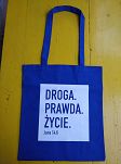 Torba bawełniana kolorowa z nadrukiem Droga Prawda Życie - 7