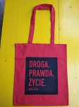 Torba bawełniana kolorowa z nadrukiem Droga Prawda Życie - 5