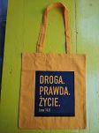 Torba bawełniana kolorowa z nadrukiem Droga Prawda Życie - 2