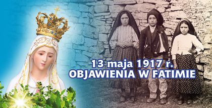 Baner OBJAWIENIA W FATIMIE o wymiarach 200 x 102 cm