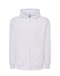 Bluza z kapturem rozpinana biała JHK WH-WHITE