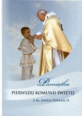 Pamiątka Pierwszej Komunii Św. z bł. Janem Pawłem II (Dla chłopca)
