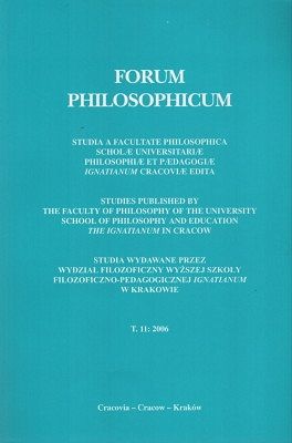 Forum Philosophicum T. 11: 2006
