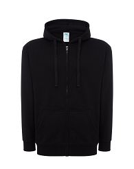 Bluza z kapturem rozpinana czarna JHK BK-BLACK
