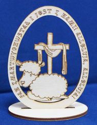 Baranek Paschalny - obrazek stojący 10 cm