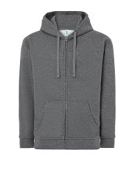 Bluza z kapturem rozpinana szara JHK DGM-DARK GREY MELANGE