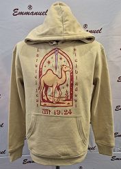 Bluza z kapturem piaskowa Łatwiej jest wielbłądowi...