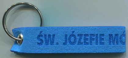 Brelok z filcu - Św. Józefie Módl się za nami