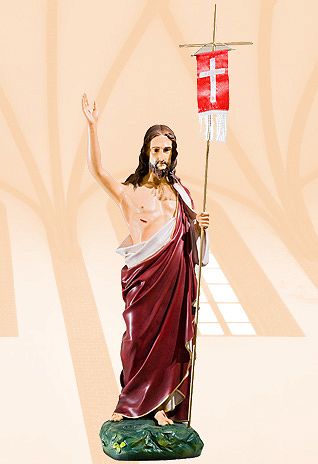 225 - Figura Jezus Zmartwychwstały 65 cm 