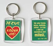 Brelok AKRYL wzór - 13 (serce / cytat)