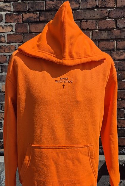 Bluza z kapturem pomarańczowa Mam wszystko