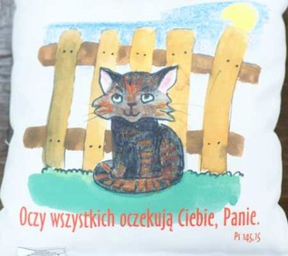 Poduszka przytulanka - wzór 12 KOTEK