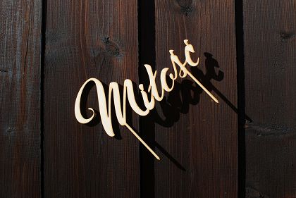 Topper dekoracyjny na Tort "Miłość "
