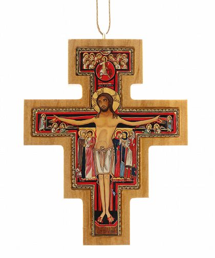 Zawieszka/ Krzyż San Damiano 6,5 cm