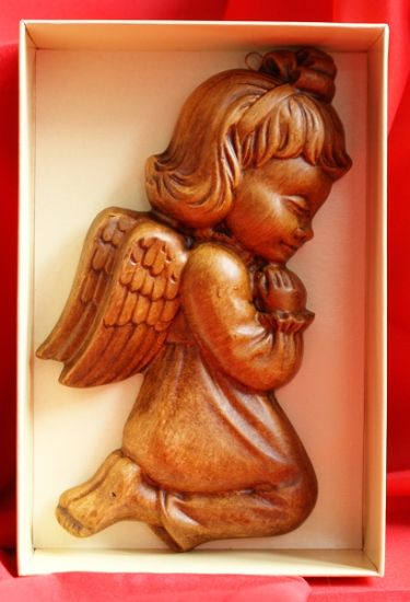 Relief gipsowy Aniołek Dziewczynka