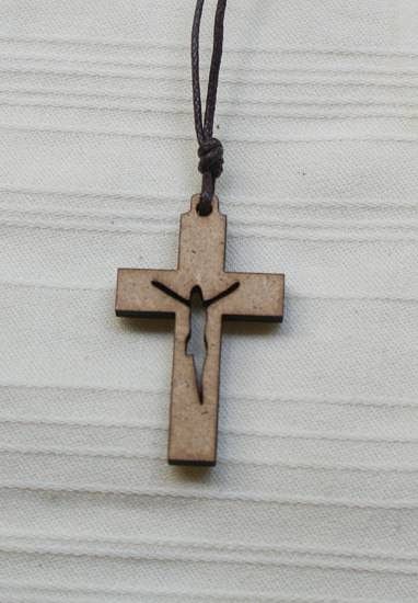 Krzyżyk drewniany (mały, 3 cm) - wzór 1
