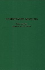Komentarze mszalne - Czas zwykły tygodnie XXVII-XXXIV