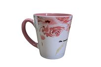 Kubek latte z różowym wnętrzem Oto wyryłem Cię na obu dłoniach - 3