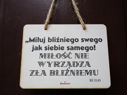 Tabliczka drewniana - różne wzory