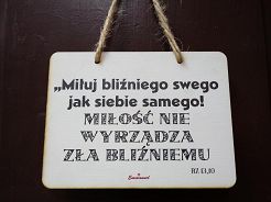 Tabliczka drewniana - różne wzory