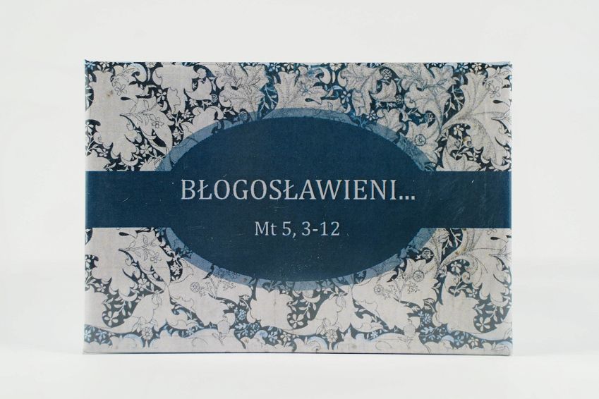 Magnes metalowy 8 x 5,5 cm Błogosławieni Mt 5, 3-12